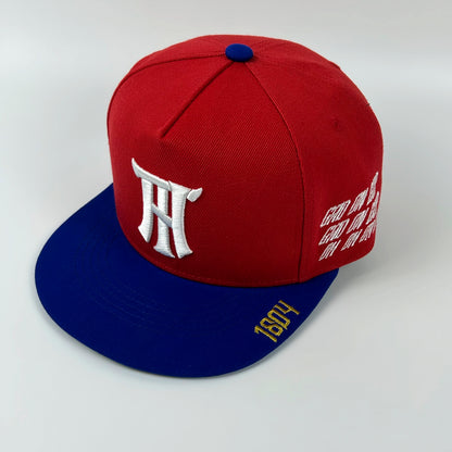 GRENADYE ALASO RED & BLUE ADJUSTABLE SNAPBACK
