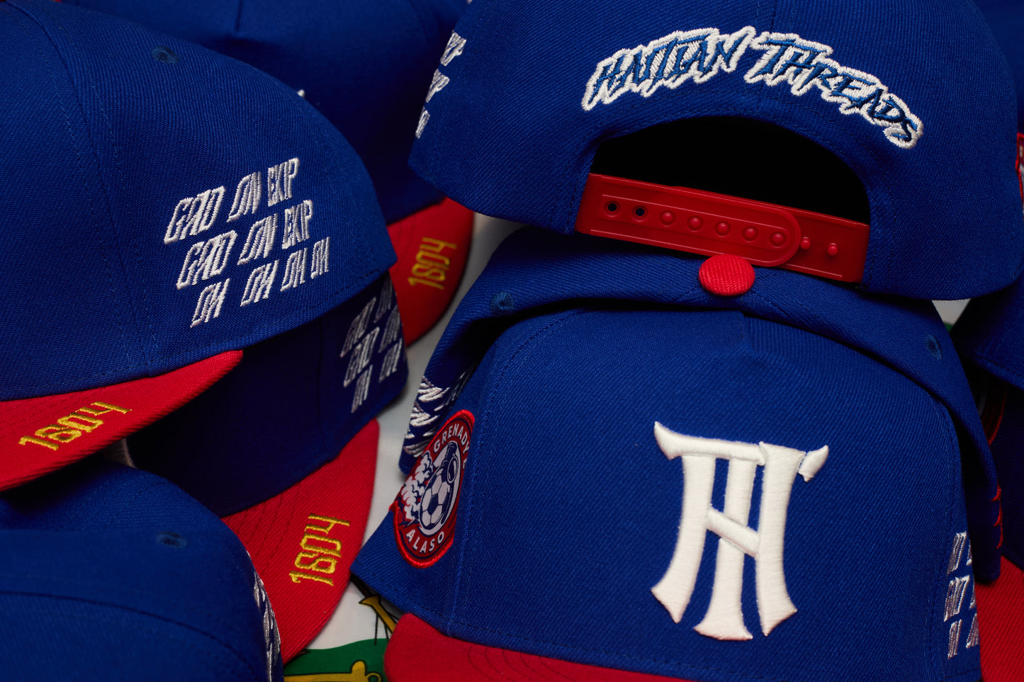 GRENADYE ALASO BLUE & RED ADJUSTABLE SNAPBACK