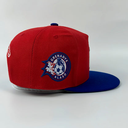 GRENADYE ALASO RED & BLUE ADJUSTABLE SNAPBACK