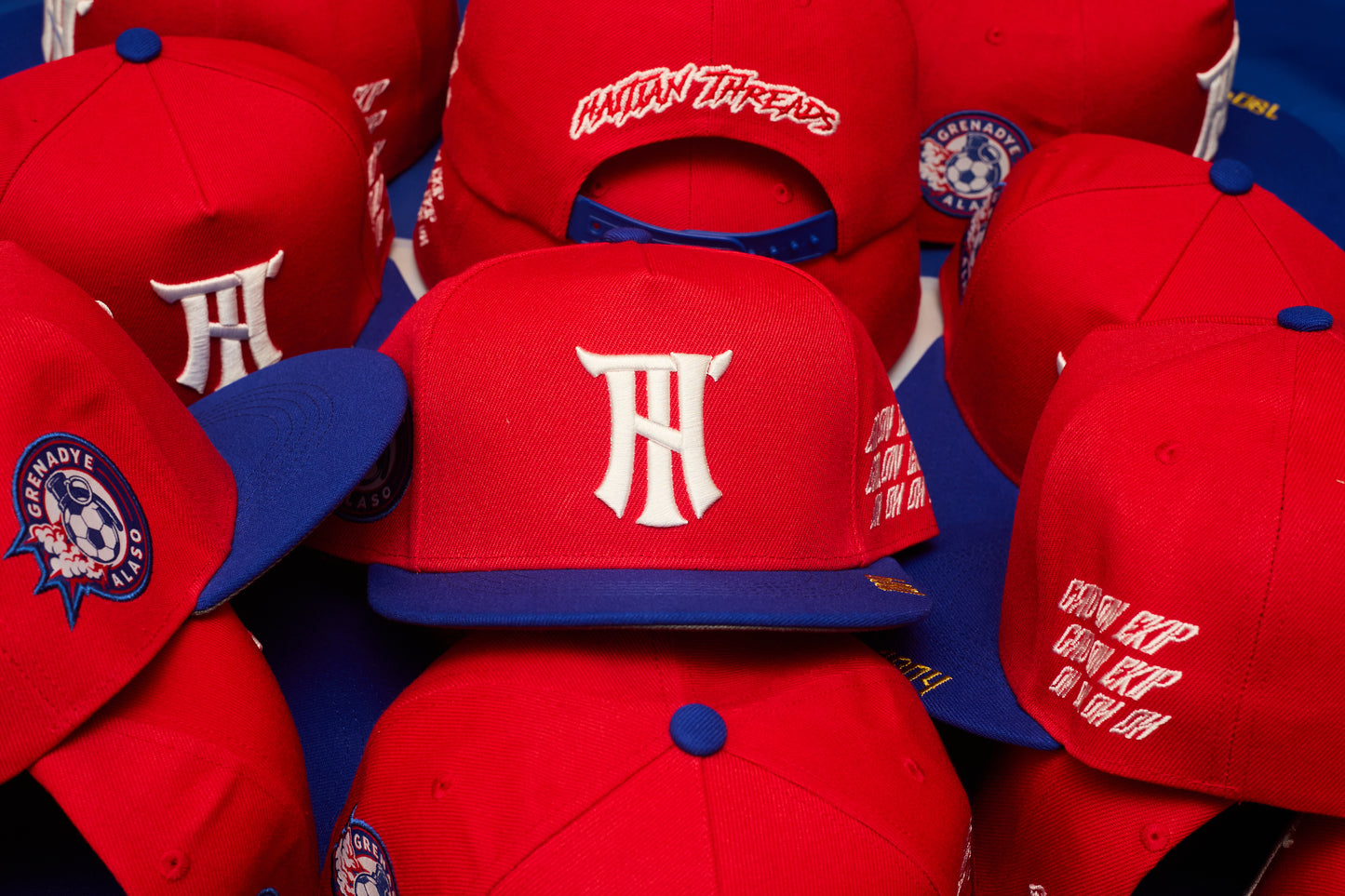 GRENADYE ALASO RED & BLUE ADJUSTABLE SNAPBACK